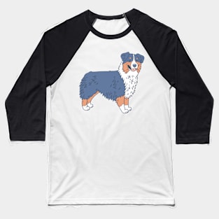 Black Tri Australian Shepherd Baseball T-Shirt